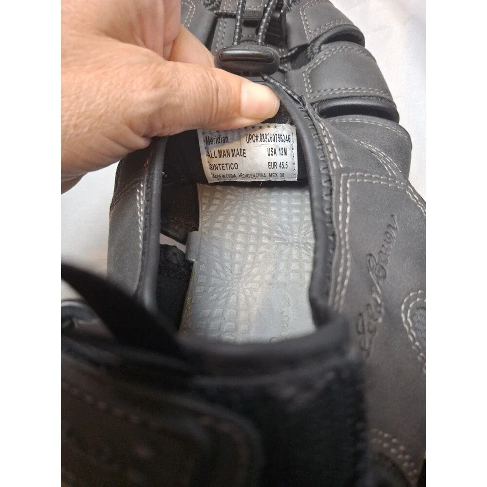 EDDIE BAUER Men's Fisherman Strappy Sport Sandals Black Size 12